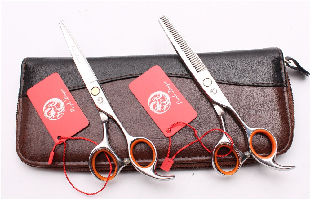 Tijeras profesionales para cortar el cabello, herramienta de estilismo Z1008, 5,5 ", 16cm, JP Purple Dragon: Z1008 Yin D 5.5YY
