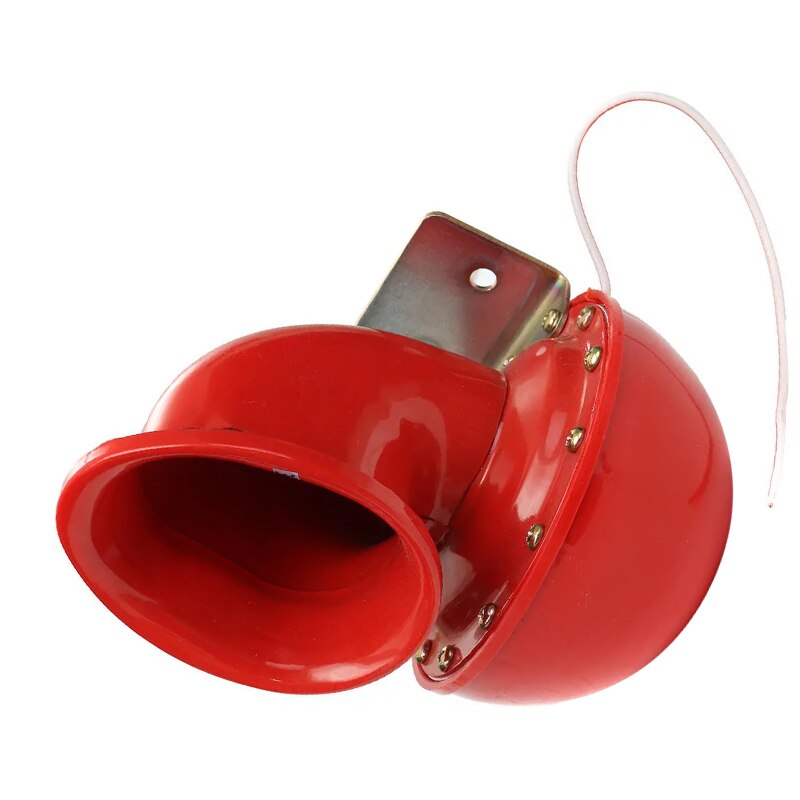 Klaxon électrique 12V rouge modifié pour voiture et moto, vache Super forte appelée klaxon électrique