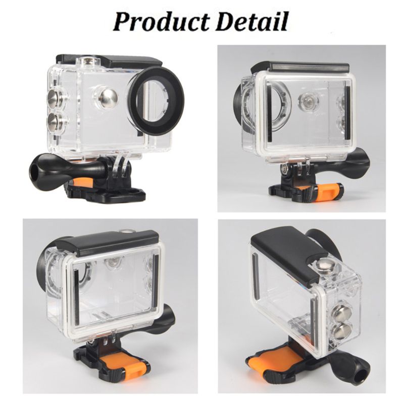 Waterdichte behuizing, onderwaterbehuizing, frame, behuizing voor sjcam  sj4000 , accessoires voor eken  h9r/h9 actiesportcamera's