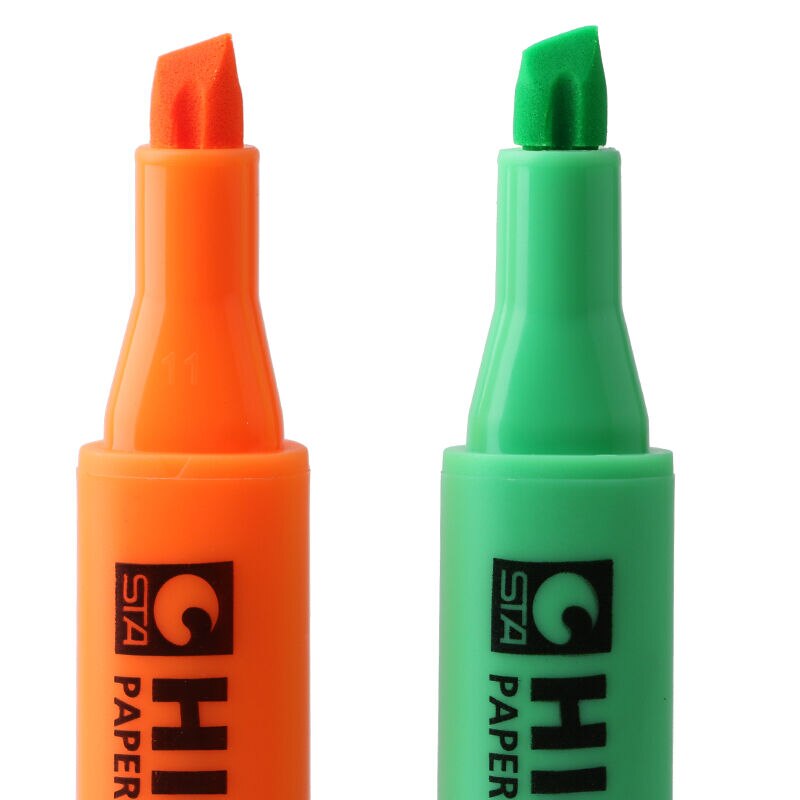 STA-rotuladores fluorescentes de 8 colores para papel, rotuladores de dibujo para la escuela, suministros de oficina, papelería