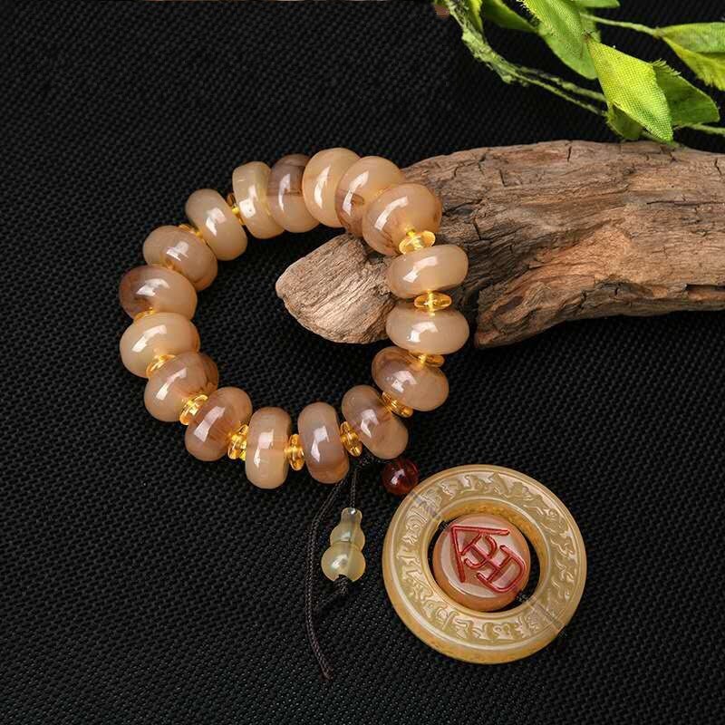 Abakus Perlen Armbinde männer Tibetischen Nachahmung Shofar Armbinde Glück Chakra Freundschaft Paar Armbinde Weiblichen Schmuck: D