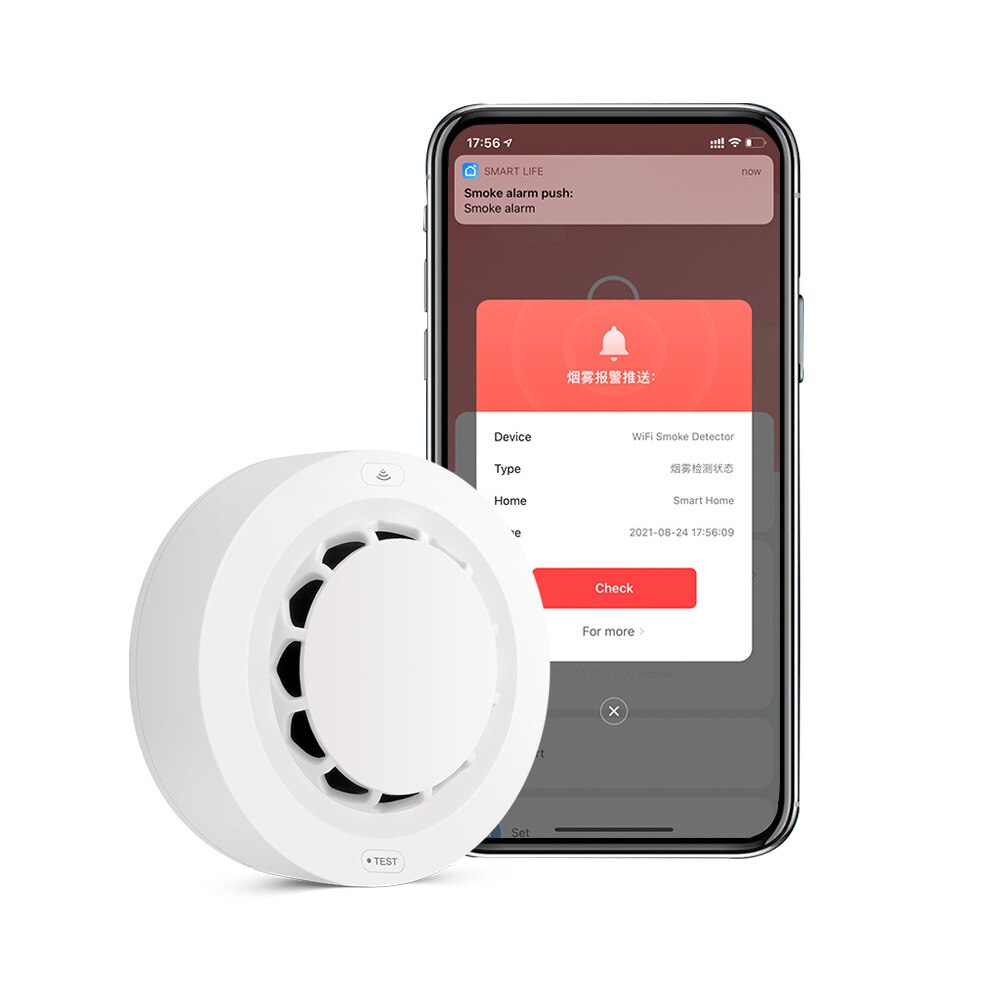 Graffiti Wifi Sensor Rookmelder Fire Alarm Luchtkwaliteit Sensor