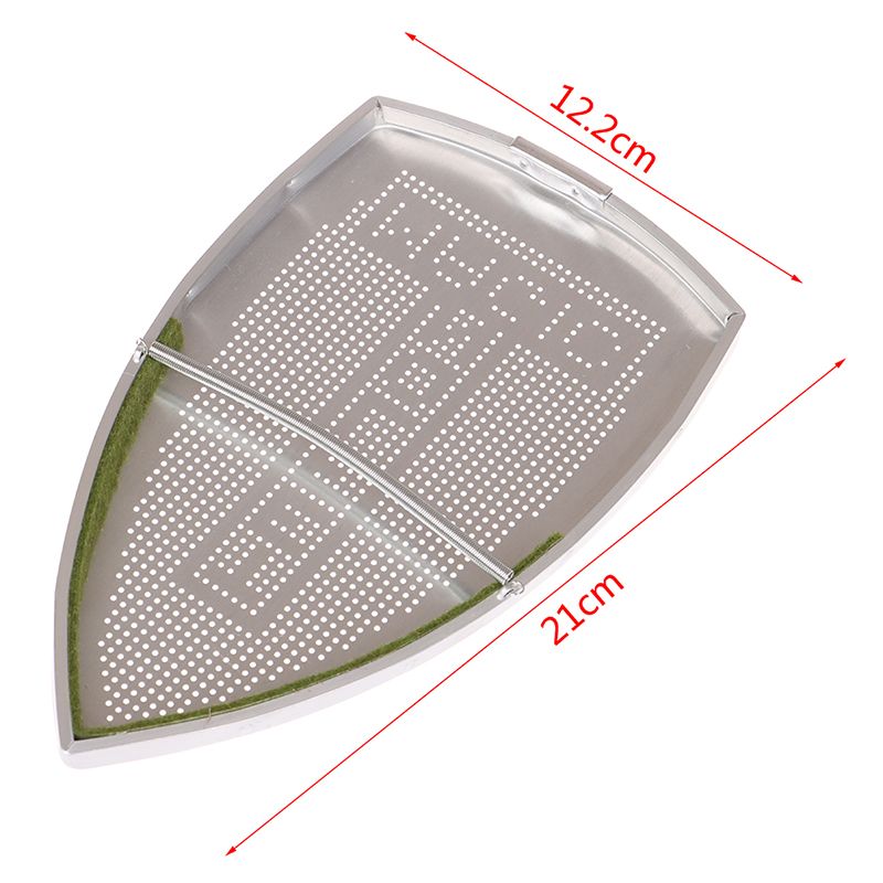 1pc huishoudelijke ijzeren schoenovertrek strijken schoen hoes ijzeren plaat cover beschermer voor schoen strijkplank bescherm stoffen doek: Rood
