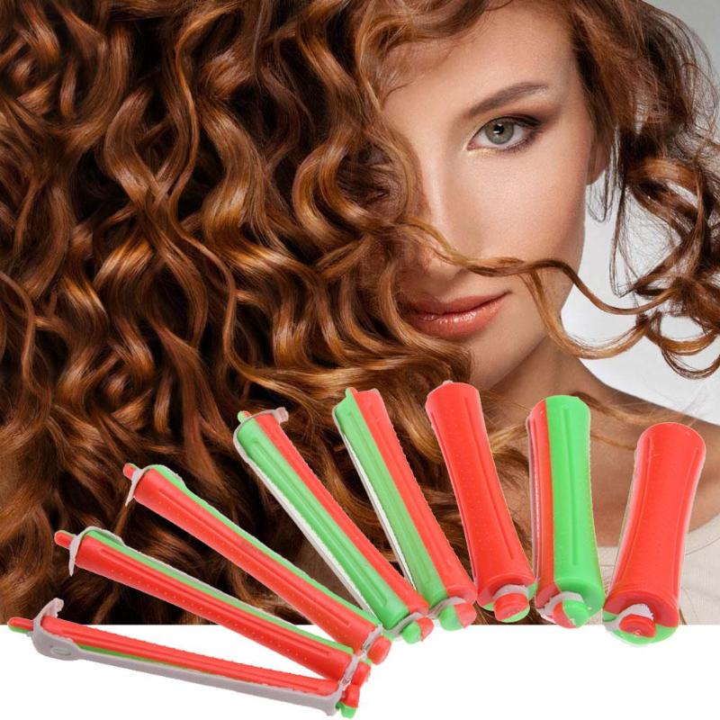 80pcs/set DIY Cold Perm Rod Salon Hair Roller Curling Curler Rubber Band Salon Hair Clip Hairdressing Maker Styling Tools