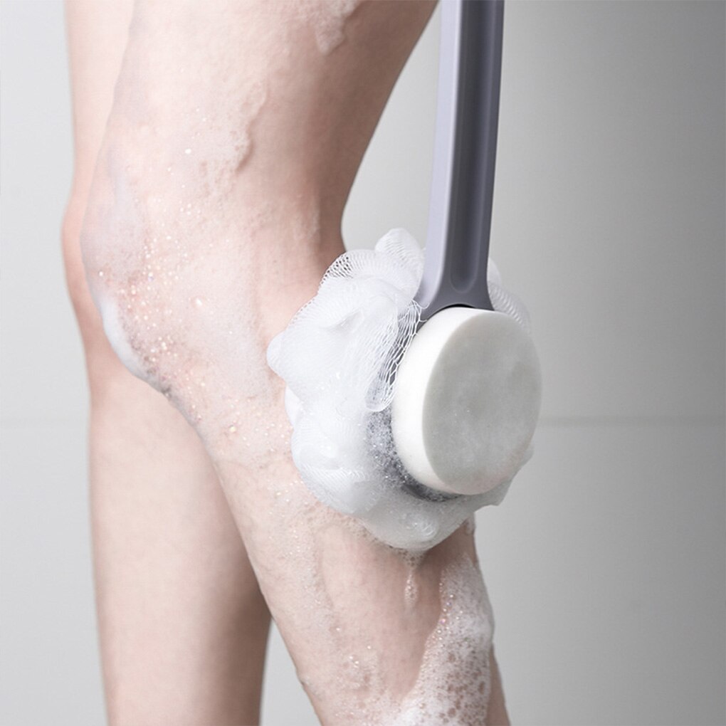 Bath Brush Long Handle Sponge Shower Ball Back Leg Body Skin Exfoliating Scrubber Bathroom Supplies