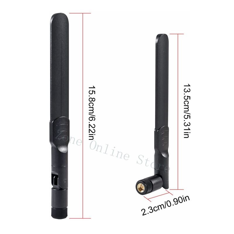 Antenne WiFi double bande 8dbi SMA, 2.4/5/5 GHz, 5 pièces/lot, antenne mâle pour enregistrement vidéo sans fil, caméra IP