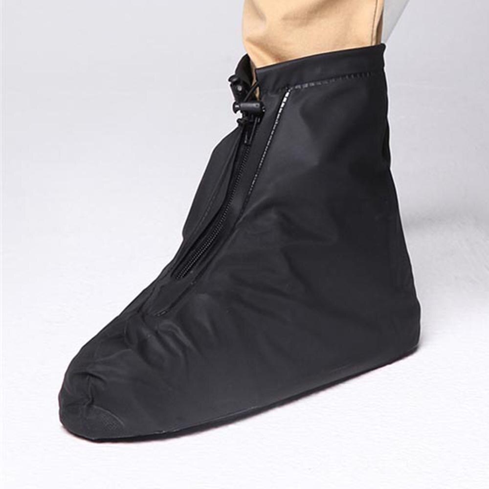 Genanvendelige regnovertræk pvc vandtæt skoovertræk til mænd kvinder børnebestandig støvlebeskytter let at bære oversko tåre