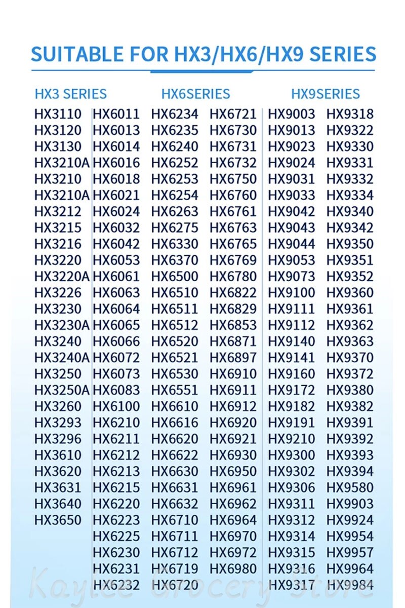 8/16 sztuk wymienne końcówki robić szczoteczki kompatybilny z HX6014 HX6250 HX6530 HX6730 HX6930 HX9340 HX9023 HX6950 HX6710 HX9140 R710