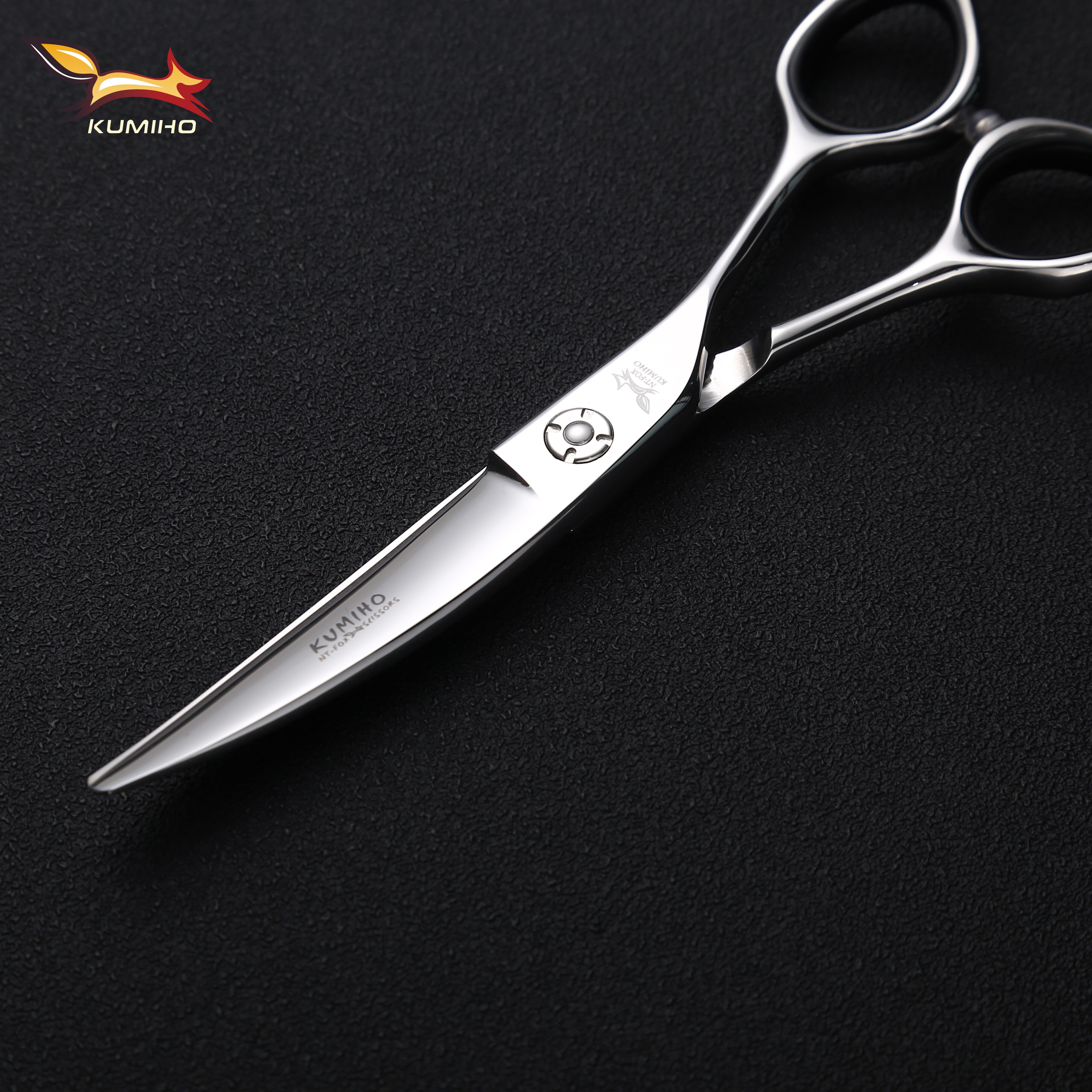 KUMIHO LYQ60 willow shape blade cutting scissors curved scissors up