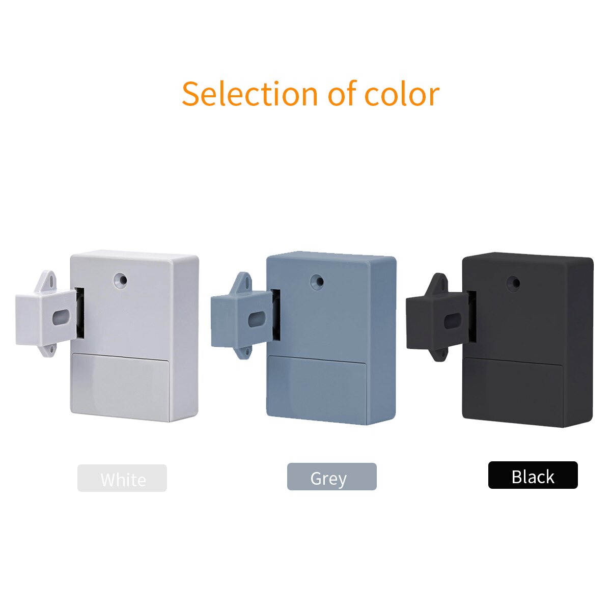 Cabinet Lock Adhesive Hidden Drawer Lock Shoe Cabinet Wardrobe for Double-opening Door Grey T3 Bathroom Inductive Digital Lock