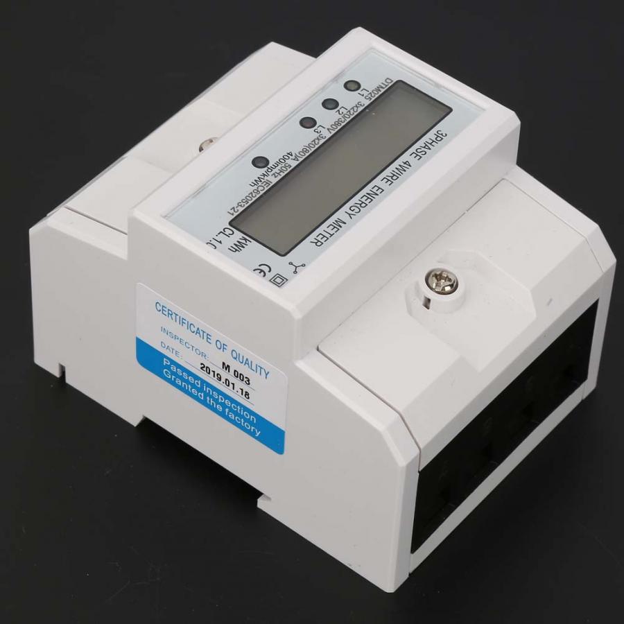 220/380V 20-80A Energy Consumption Digital Electric Power Meter 3 Phase 4P KWh Meter with LCD