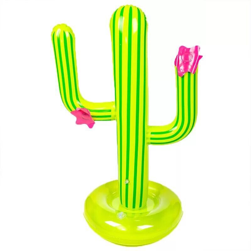 Juego de Cactus inflable para piscina, juego de astas flotantes para nadar, suministros de playa, Bar de viaje, juegos de al aire libre, novedad