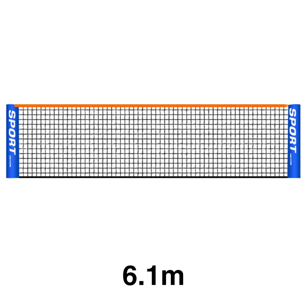 Sport Training Tennis Net Indoor Outdoor Backyard Badminton Standard Driveway Easy Setup PE Court Foldable Portable Beach: 6.1m