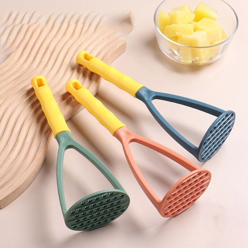 Potato Masher Potato Ricer Masher Non Stick Handheld Kitchen Masher Vegetable Fruit Masher for Food Bean Avocado Gadgets