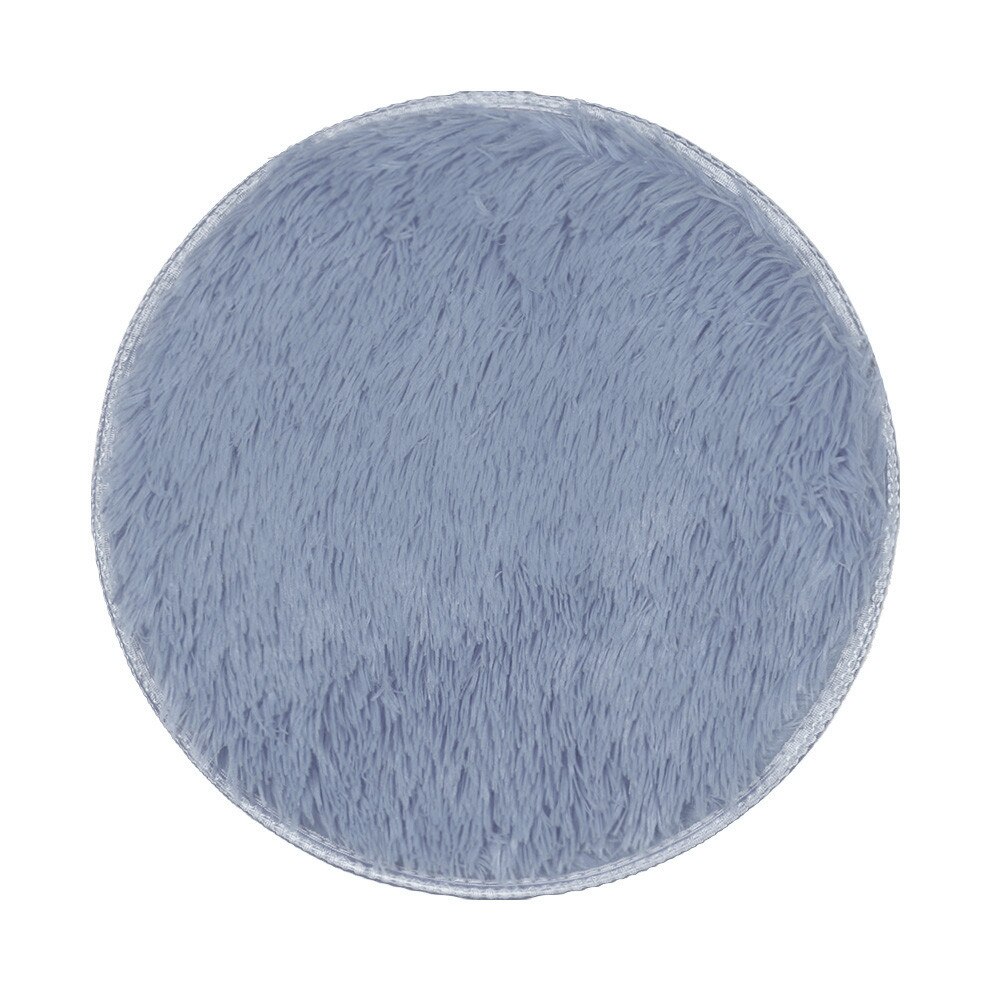 40x40 Cm Soft Round Silk Wool Carpet Floor Mat Flo... – Grandado