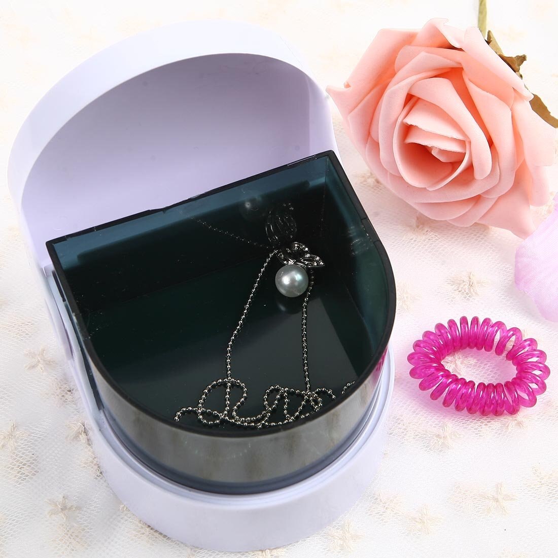 Mini contact lens Contact lenses box automatic cleaning ultra sonic