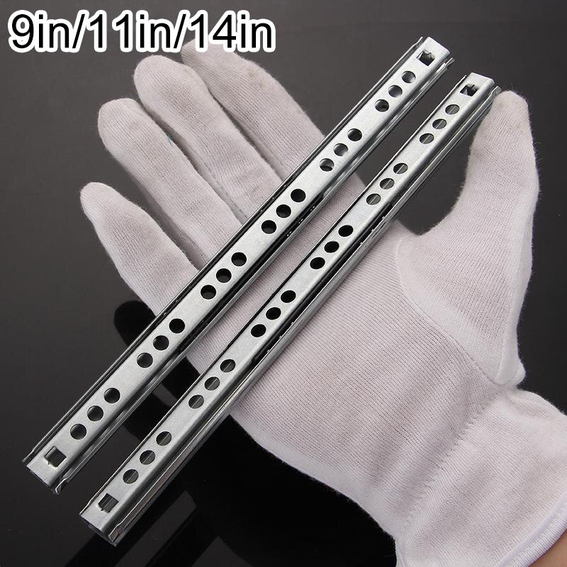 Ball Bearing Drawer Runners Grooves Cabinet Slide Rail Guide Furniture Fittings