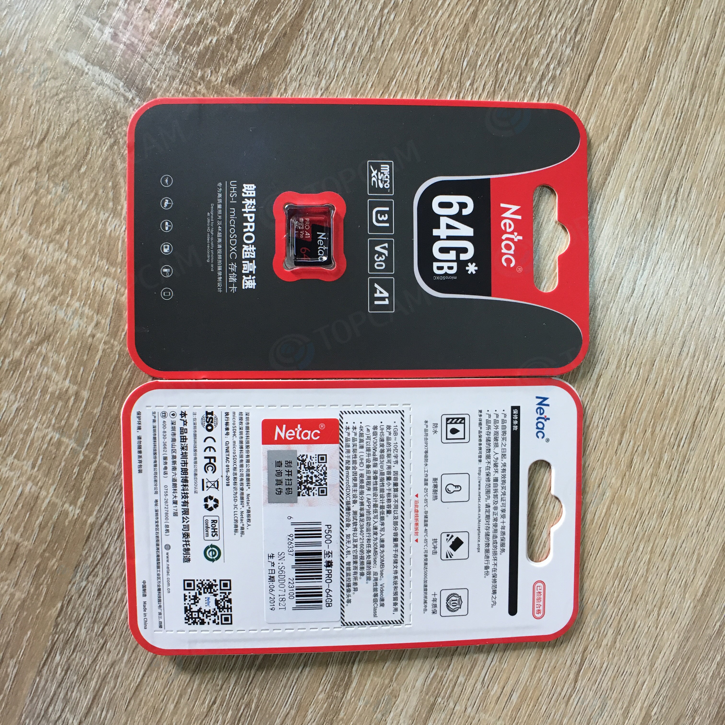 Netac TF Card 64GB Micro SD Card 32GB Memory Card for cctv camera