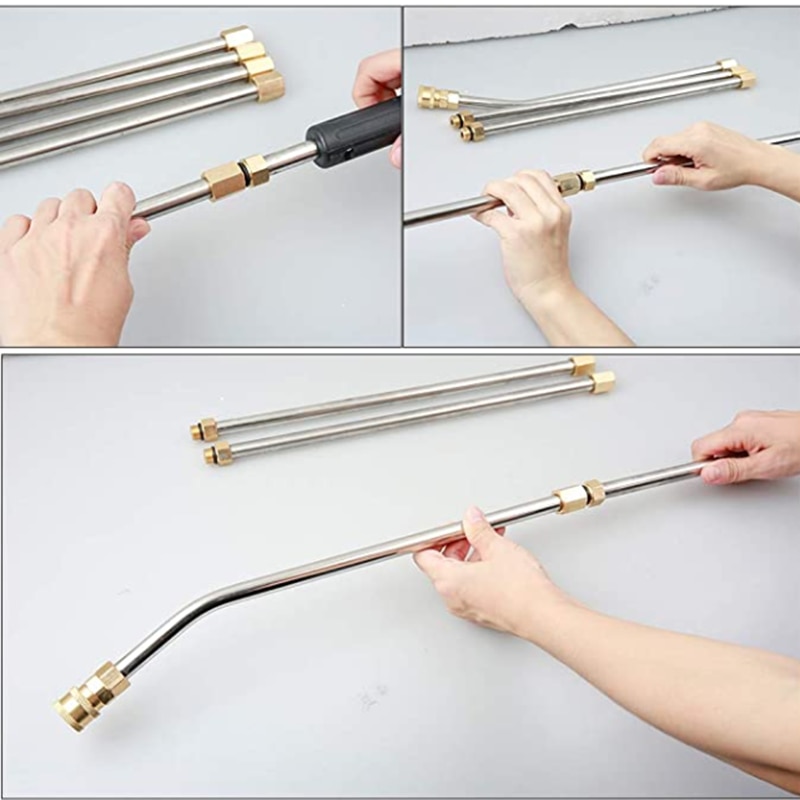 Gutter Cleaning Tool Pressure Washer - Extension Wands, Roof Cleaner Lance Nozzle - ,7.5ft Replacement Lance,1/4&quot; Quick Connect