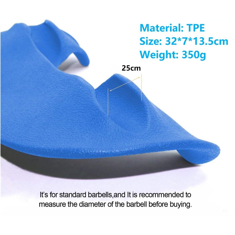 Almohadilla de hombro para barra de pesas, Protector de soporte de TPE para levantamiento de pesas, para cuello, gimnasio, Mancuernas