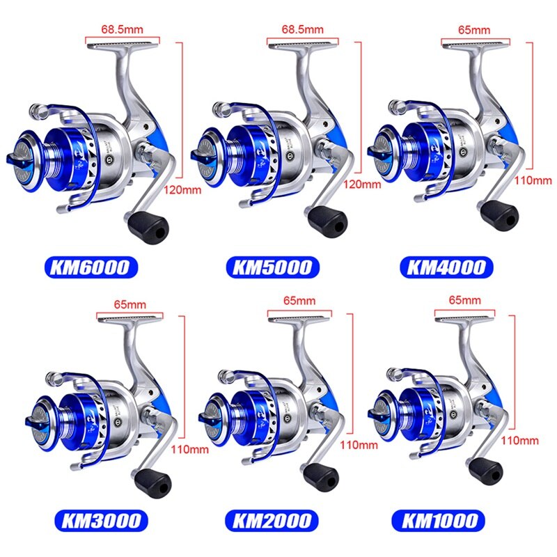 Metal Fishing Reel Spinning Wheel Right Left-handed Pre-Loading Spinning Reels High Speed 5.2:1 Gear Ratio