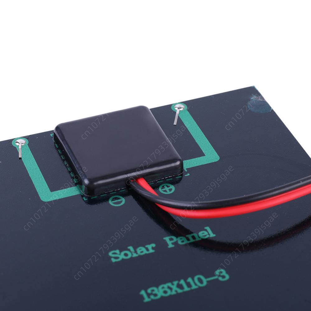 Wodoodporny Panel słoneczny 5W 12V przenośny DIY polikrzemowy Panel epoksydowy 5W 5V 3W 2V wysokowydajny ogniwo słoneczne do baterii 9-12V/3.7V