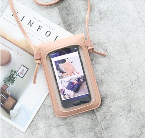 Style unique épaule sac à main sac de messager écran tactile téléphone portable portefeuille en cuir bandoulière sac à main fille