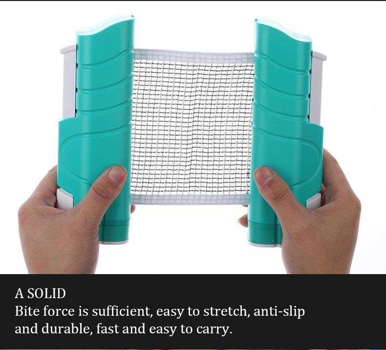 Retractable Ping Pong Table Tennis Net Post Net Rack Replace Kit For Ping Pong Playing Grid Plastic Strong Mesh Portable Net