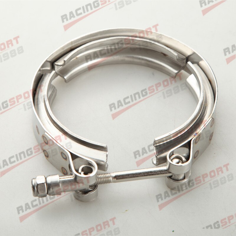 1.5 "1.75" 2 "2.25" 2.5 "2.75" 3 "3.5" 4 "Turbo échappement v-band pince et acier doux mâle/femelle bride Kit