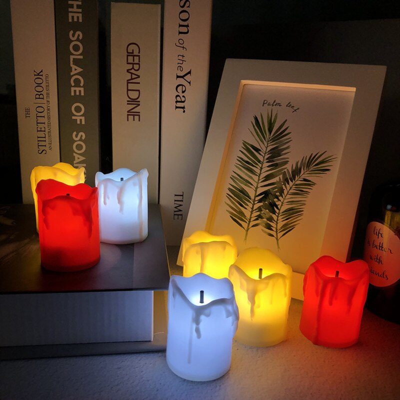 Velas de luz LED para el hogar, velas de luz, lámpara, Tealight, romántico, , votivo, batería sin llama, electrónica colorida, el mejor para el hogar, 1 ud.