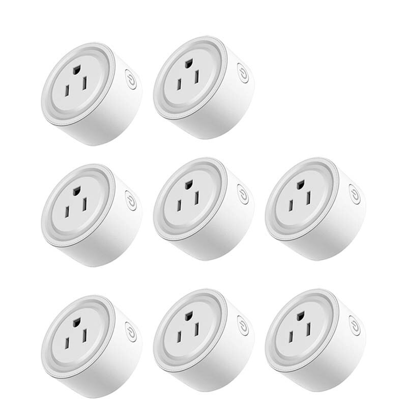 Wireless Remote Voice Control WiFi Smart Plug US Adapter Power Energy Monitor Outlet Timer Socket For Alexa Google Home Hao Deng: 8 pieces