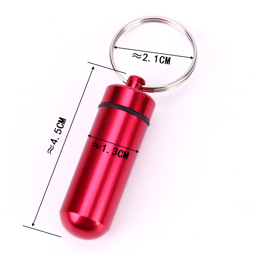 Tragbare Mini-Pillen dose wasserdichte Aluminium hüllen Tabletten Flasche Medizin Vitamin Pillen boxen Fischöl Behälter Veranstalter Lagerung