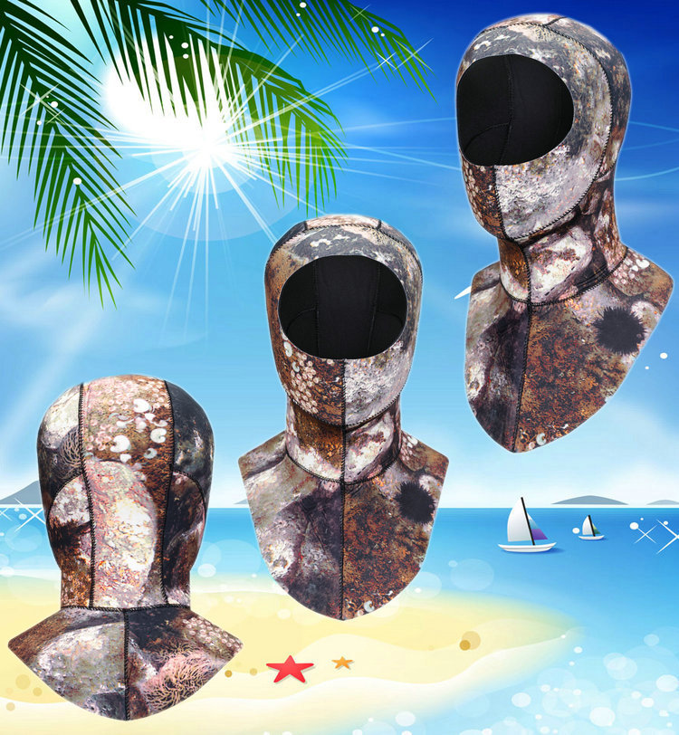 3mm Neopreen Duikkap Met Schouder Snorkeluitrusting Hoed Cap Winter Zwemmen Warm Wetsuit Onderwatervissers Zwemmen Duiken Cap