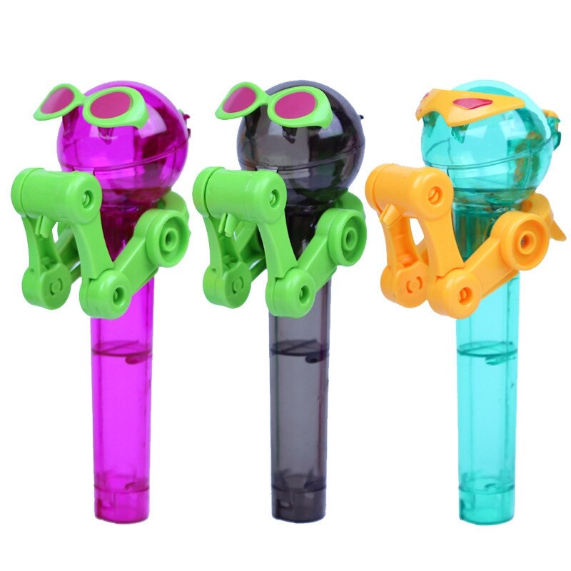 Funny Personality Toy Cool Lollipop Robot Lollipop Holder Decompression Toys for Children Decompression Candy Dustproof