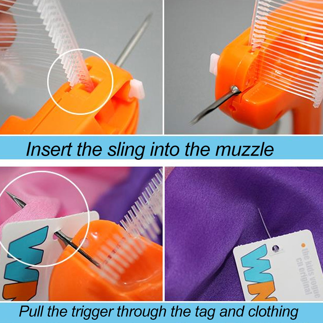 Nyttige mærke pistoler tøj beklædningsgenstand prismærke tagging tag pistol og modhager symaskine tilbehør værktøj