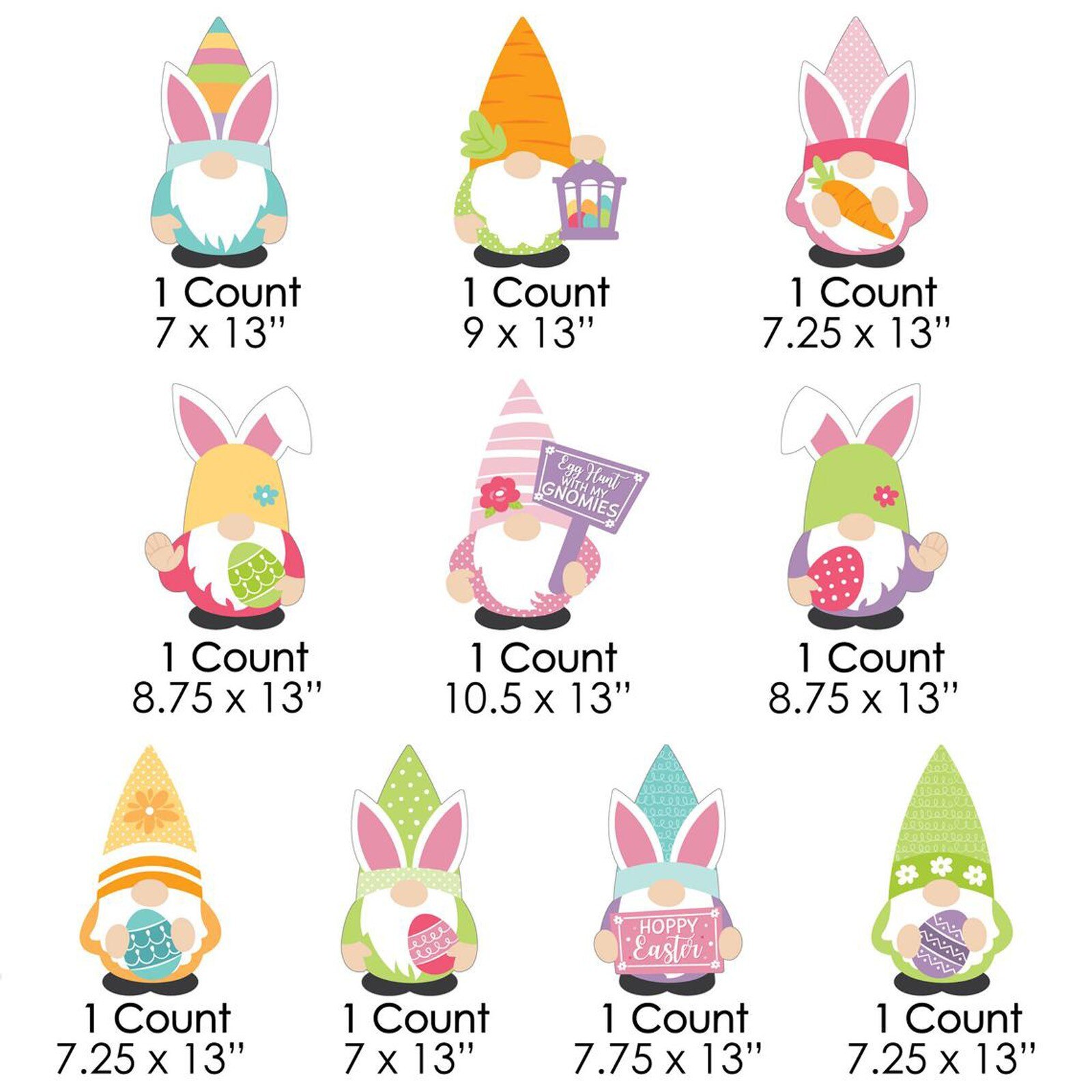 Garden Stake Outdoor Lawn Yard Sign plastic cardboard stand home garden Decoration Easter Bunny Decorations Accessories: A