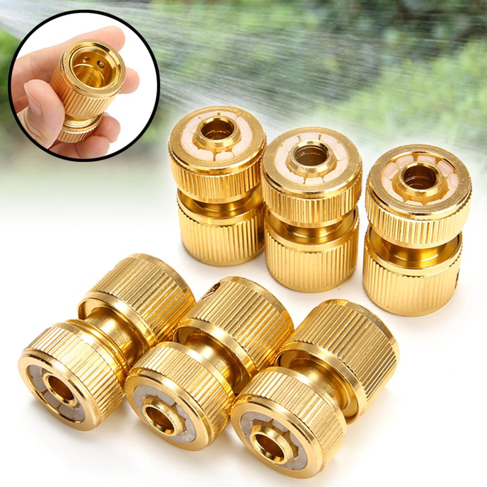 1/2 "Conexión rápida conector giratorio acople de manguera de jardín bifurcado para sistemas de riego IrrigationBrass de adaptador de manguera