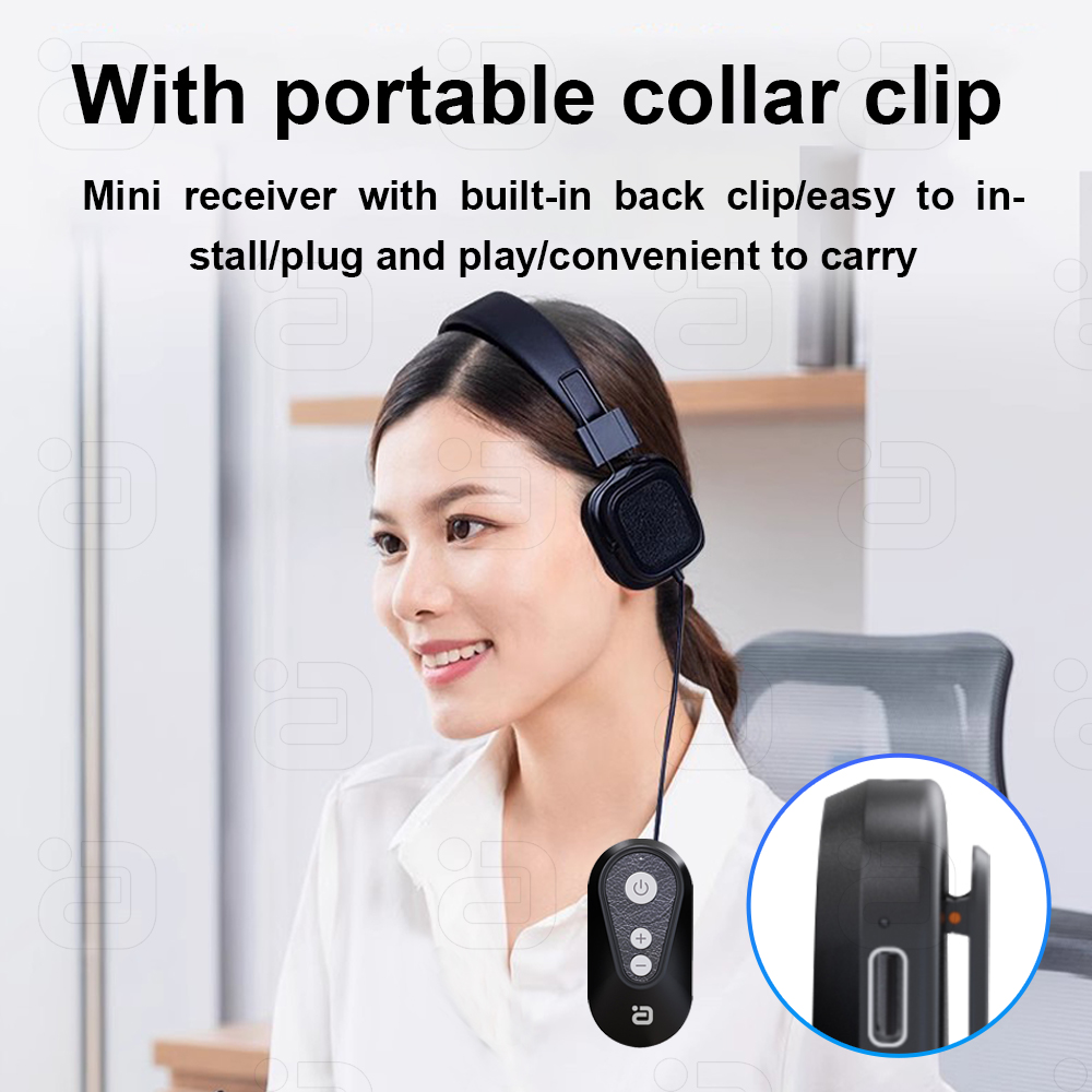 AYINO Bluetooth 5.4 Wireless Audio Adapter Auracast broadcasts one-to-many Transmitter& Receiver LC3 USB AUX OTG with back clip