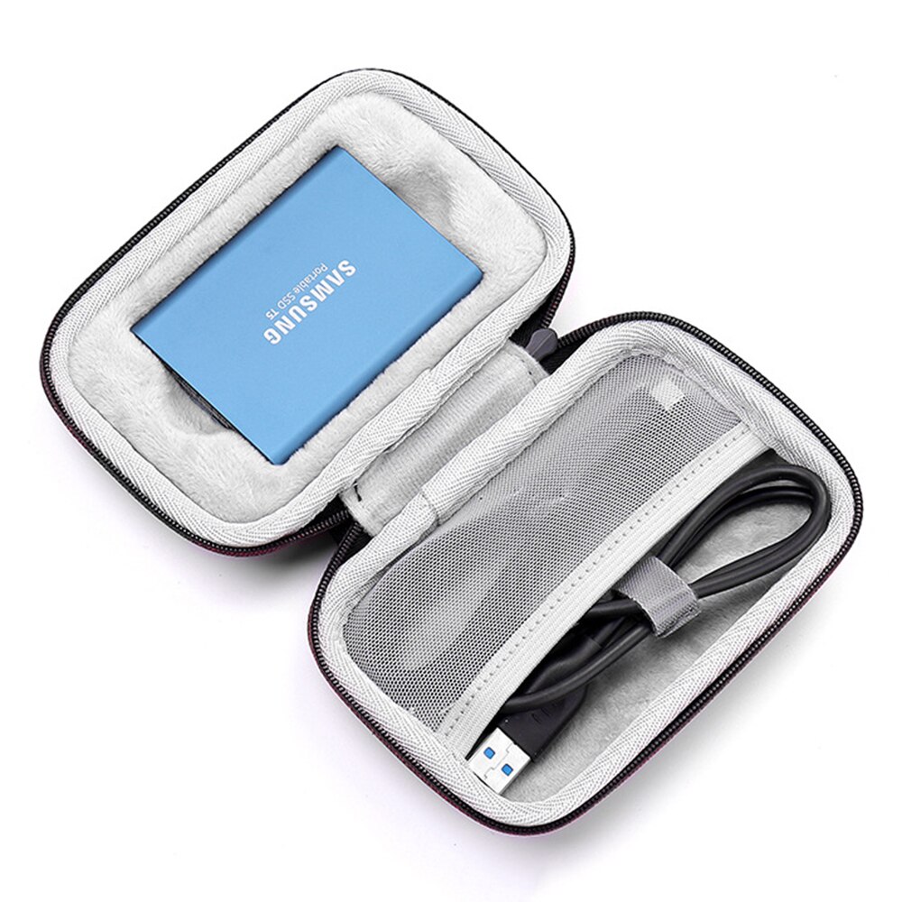 Newest EVA Carrying Storage Cover Case for Samsung T5/T3/T1 Portable 250GB 500GB 1TB 2TB SSD USB 3.0 External Solid State Drives