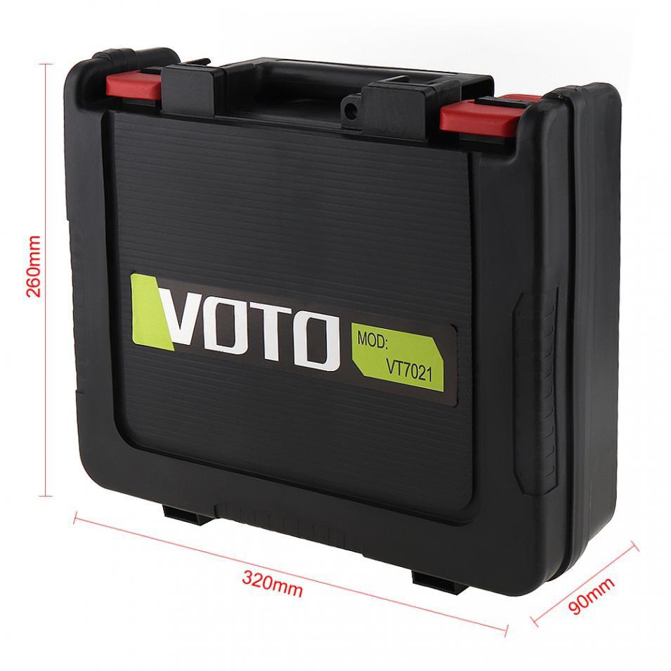 Voto 12v 16.8v 21v universal værktøjskasse opbevaringsetui med 320mm længder til elektrisk skruetrækker til litiumboremaskine (vt7003)