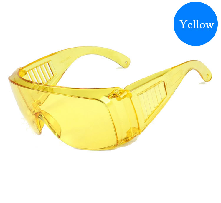 Safety Glasses Anti-Splash Impact-Resistant PC Lens Work Safety Goggles For Lab DIY Kids/Adult Eyes Protection: Yellow