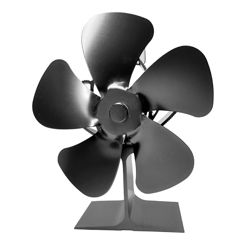 5 Blades Heat Powered Stove Fan Log Wood Burner Ecofan Quiet Fireplace Fan Fuel Saving Heat Distribution