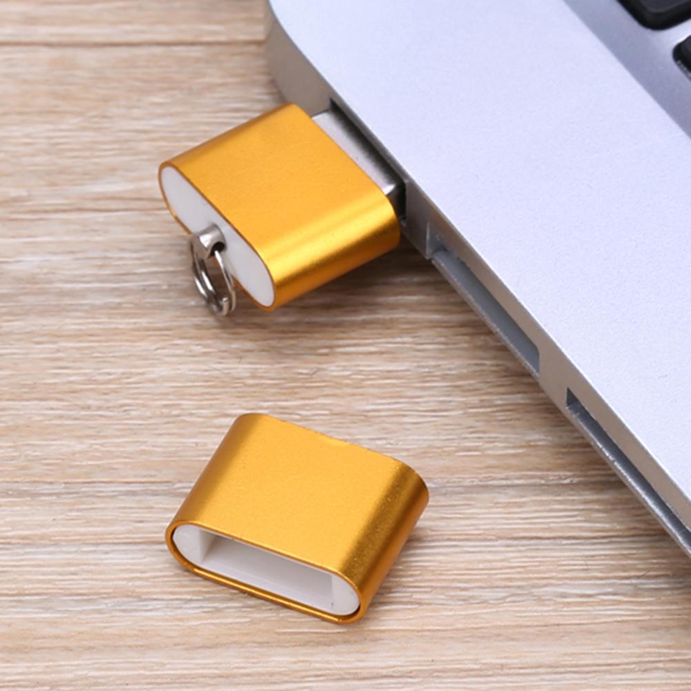 Ultra-thin Mini Aluminium Alloy 480 Mbps USB 2.0 T Flash TF Micro SD Memory Card Reader Adapter