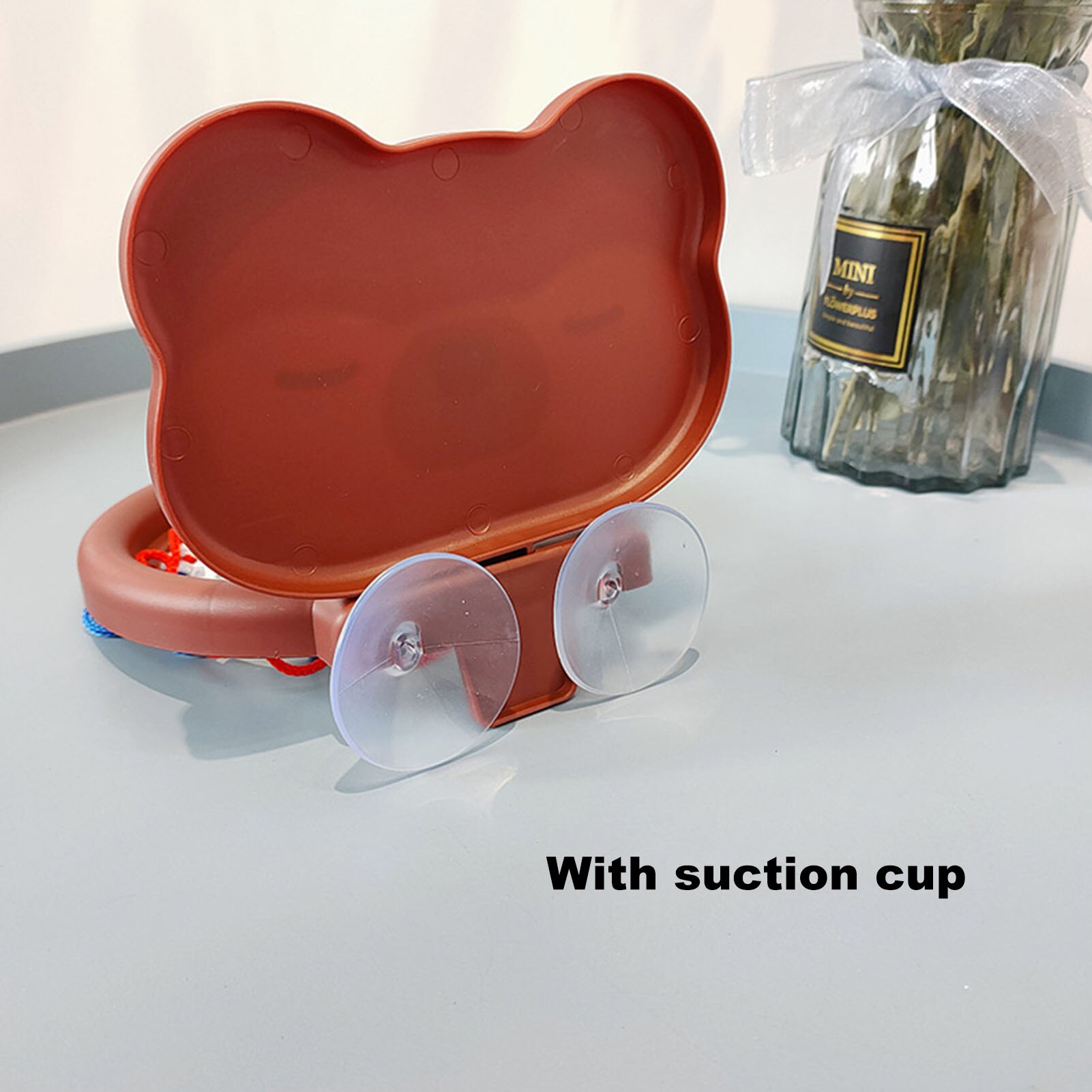 Badkamer Mini Water Spelen Douche Speelgoed Voor Kinderen Plastic Zuignap Basketbal Mesh Netto Manden Bad Game Speelgoed