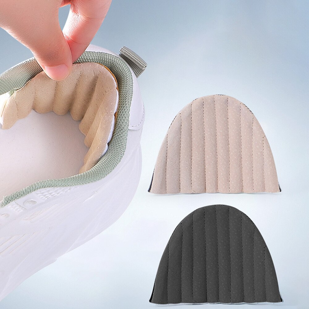 1pair Women Shoes Heel Protector Sticker Sneakers Running Shoes Size Reducer Heel Liner Grips Anti-wear Foot Insert Cushion Pad