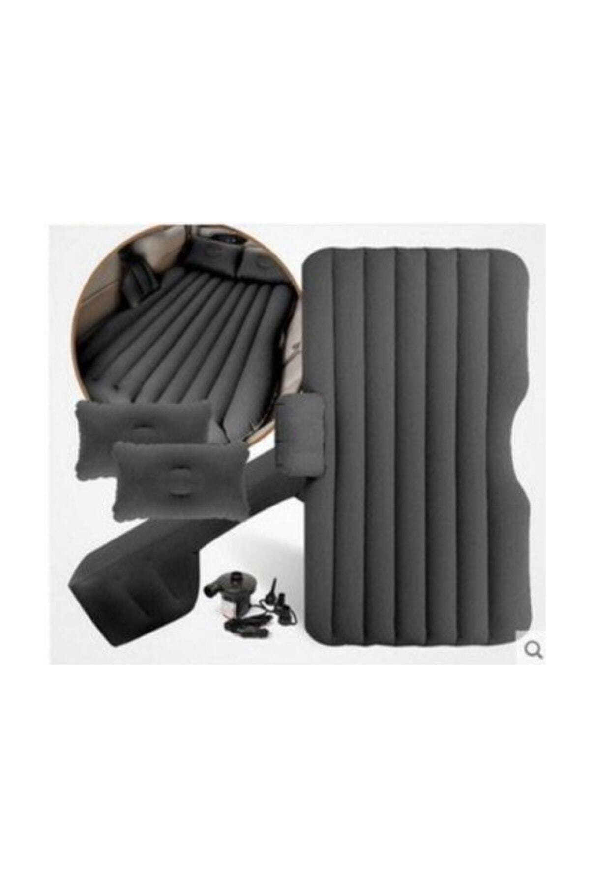 Cama inflable para asiento de coche, colchón negro para asiento trasero de automóvil, accesorio portátil, cómoda para dormir