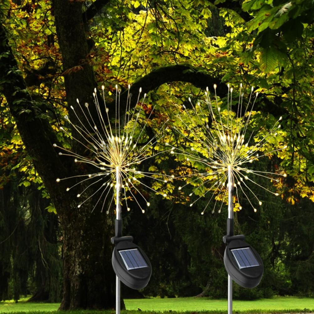 105 led solar ljus maskros ljus julfest bröllop trädgård dekoration lampor trädgård lampa utomhus trädgård dekoration