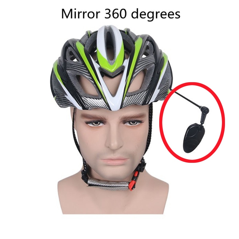 Spiegel 360-Graden Fietsen Helm Mini Achteruitrijcamera Observatie Spiegel Rotatie