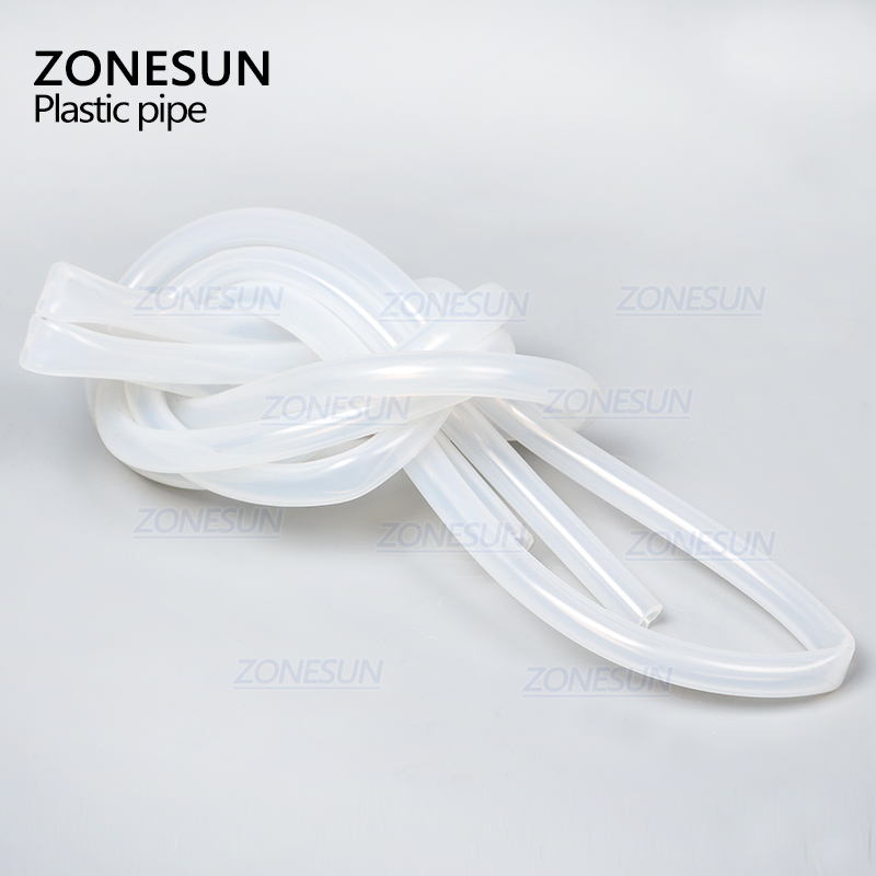 ZONESUN Length 2m inside diameter 7mm round tube connect to filling machine .plastic pipe for electric filling machine