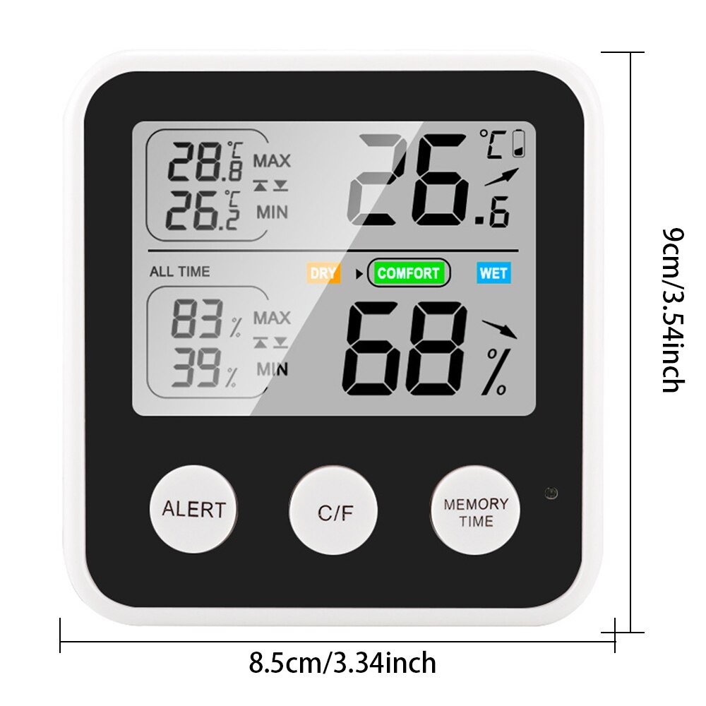 Mini Indoor Thermometer Hygrometer Thuis Digitale Vochtigheid Monitor Thermometer Met Air Comfort Indicator Termometro Градусник